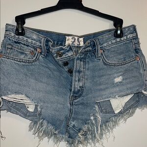 Women's Distressed Denim Shorts